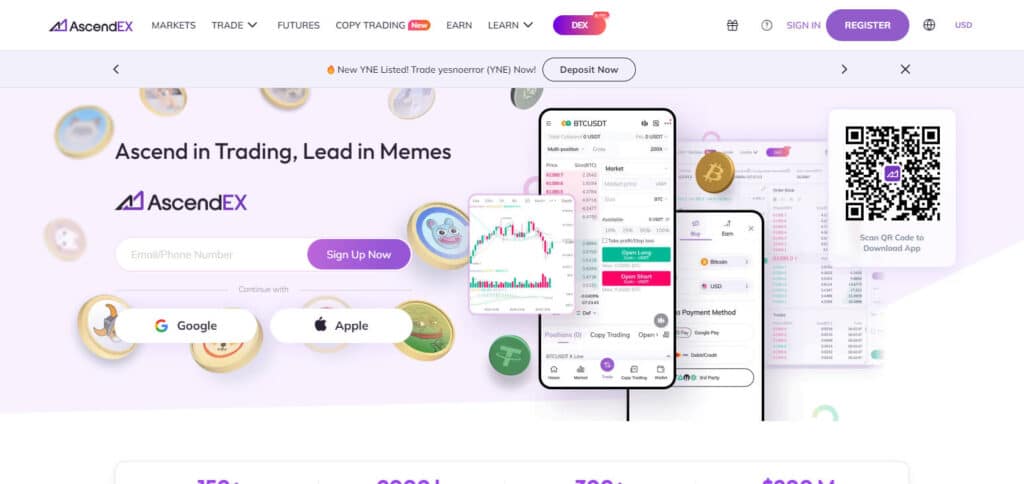 AscendEX HTX Exchange Alternatives