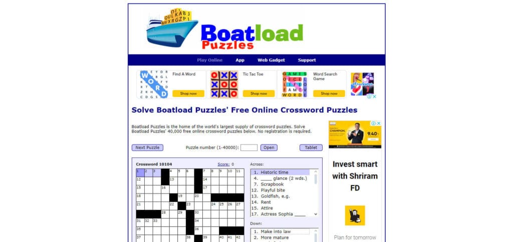Crosswords