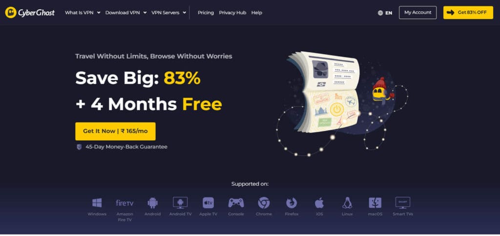 10 Best VPN For China In 2026 6 CyberGhost VPN For China