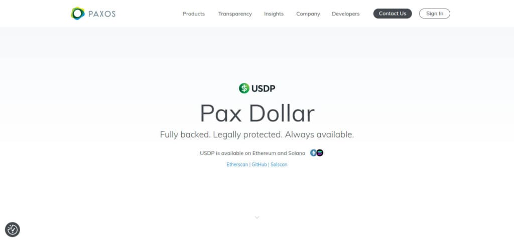 10 Best USDT Stable Coin Alternatives In Europe 5 Paxos Standard (PAX)