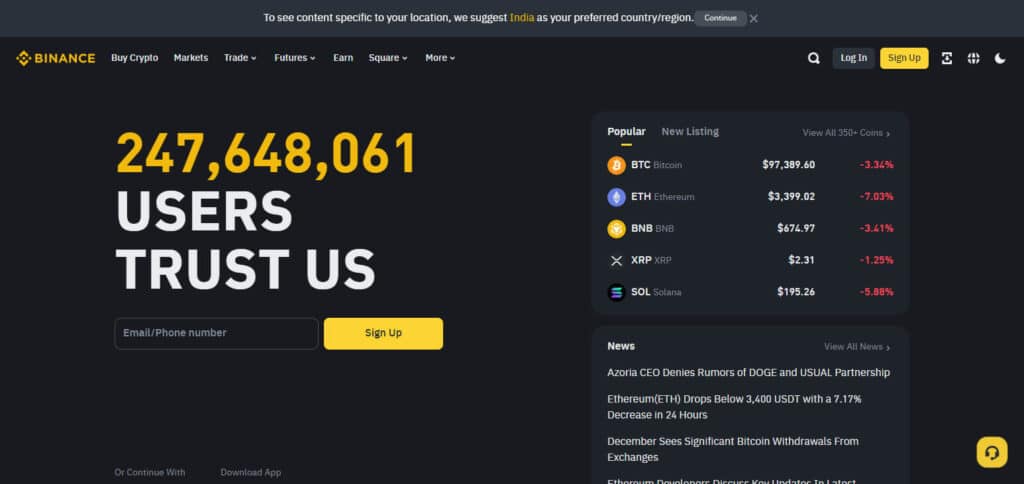 Binance HTX Exchange Alternatives