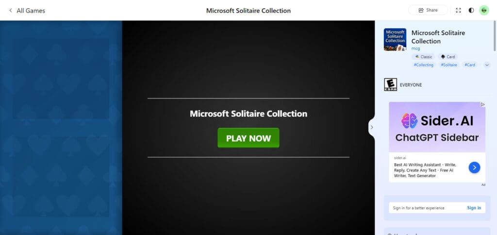 Solitaire by Microsoft