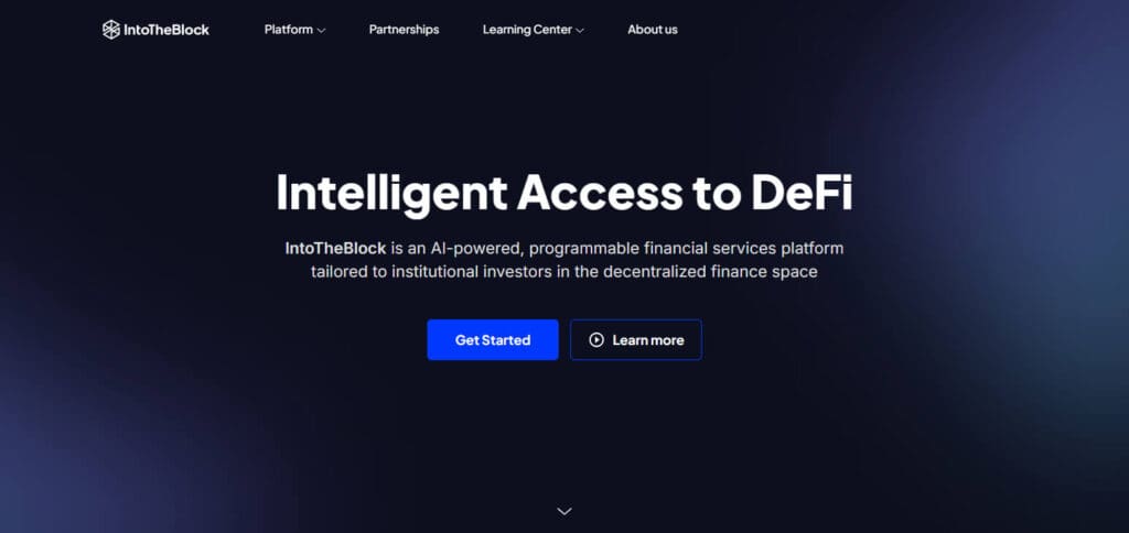 IntoTheBlock Crypto Analysis Site