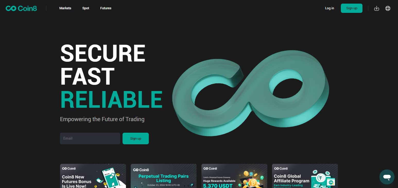 Coin8 Exchange Review 2025: Features, Fees, and Security Overview