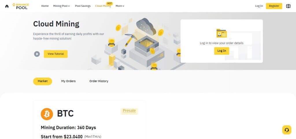 Binance Cloud Mining