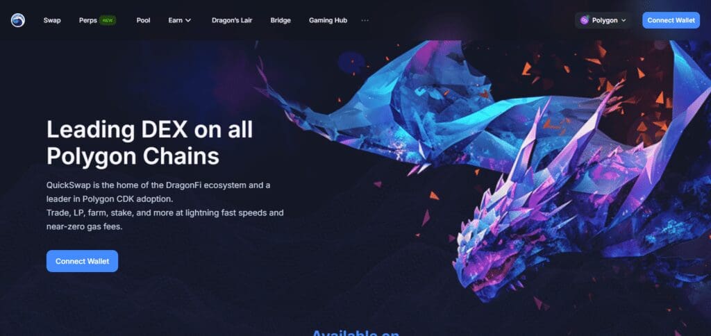 Aave's Crypto competitors QuickSwap