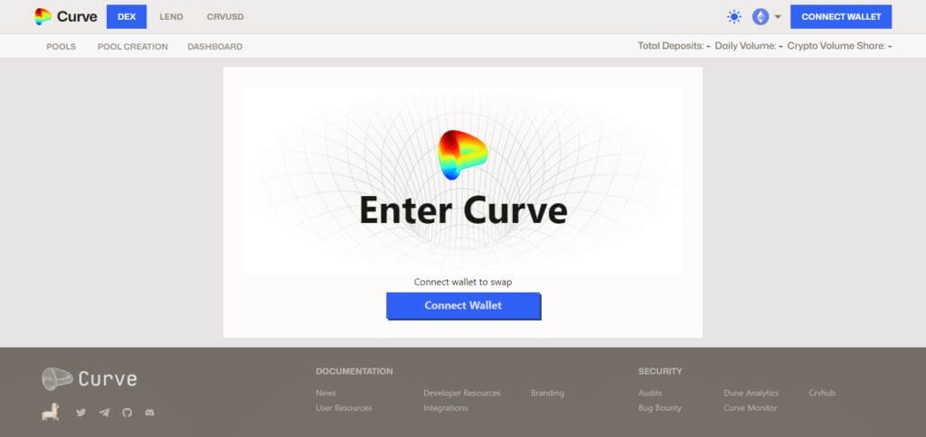 Aave's Crypto competitors Curve Finance