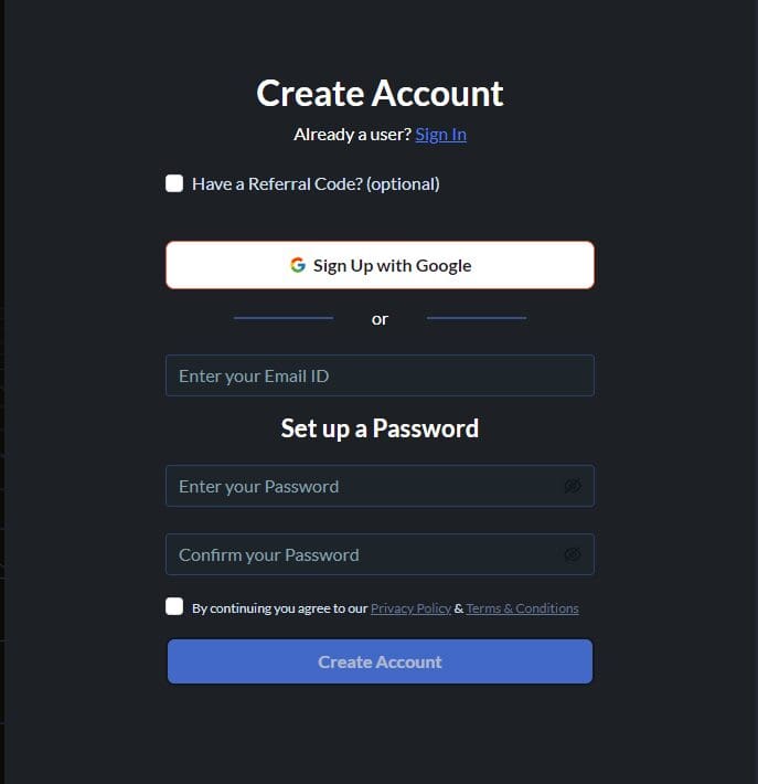 Pi42 Exchange Review 2024: Features, Fees, and Security Overview 3 How to Sign Up on Pi42 Exchange?