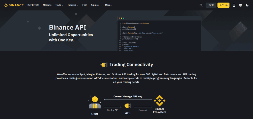 Binance API Blockchain API Providers for Developers