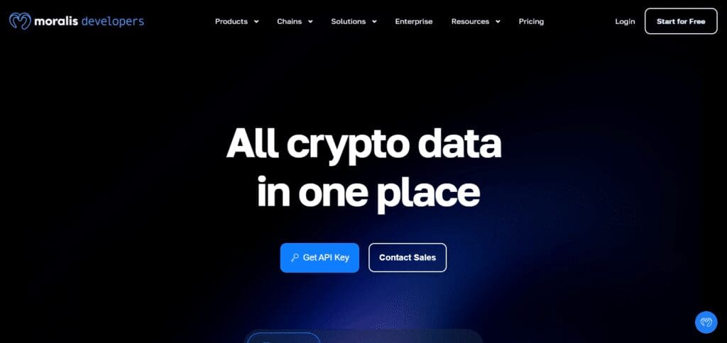 Moralis Blockchain API Providers for Developers