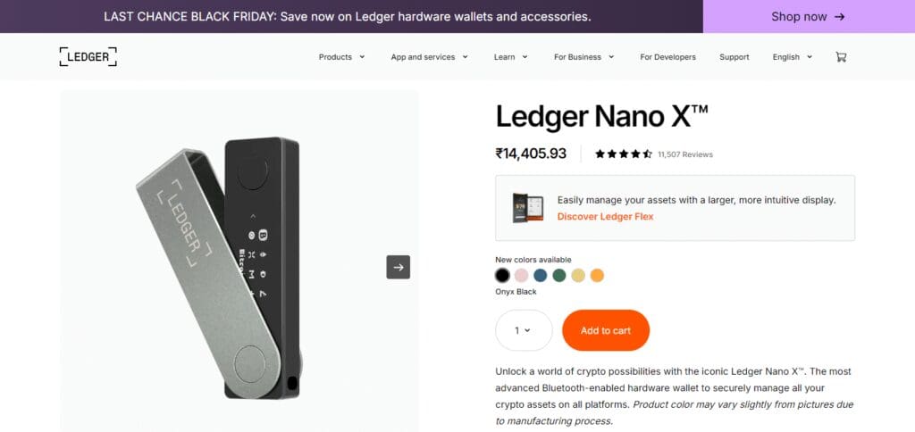 Ledger Nano X Crypto Wallets for Electroneum