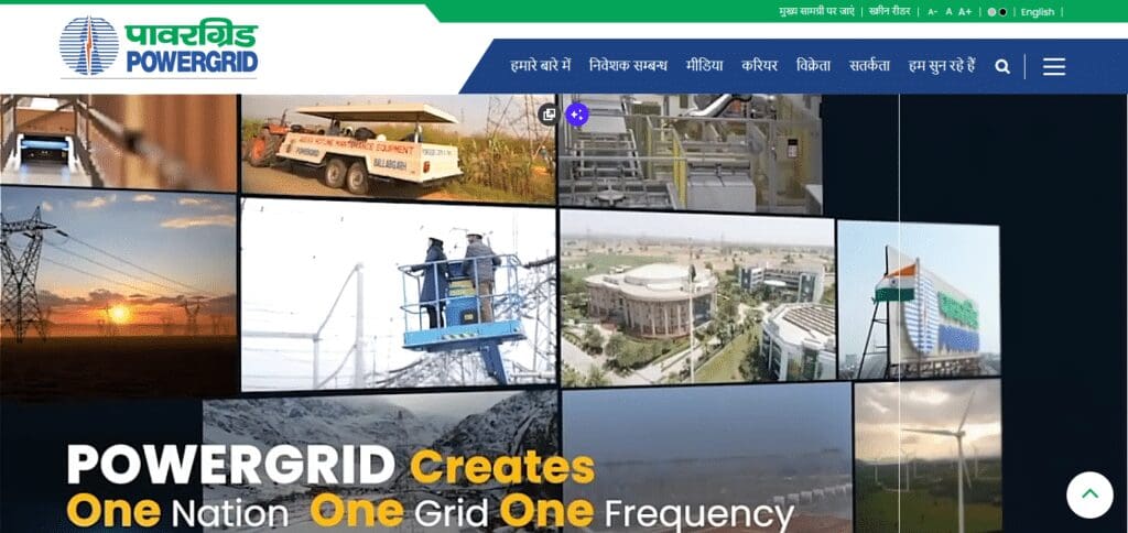 10 Best Infrastructure Stocks to Buy in India in 2026 8 Power Grid Corporation of India Ltd. (NSE) Infrastructure Stocks to Buy in India