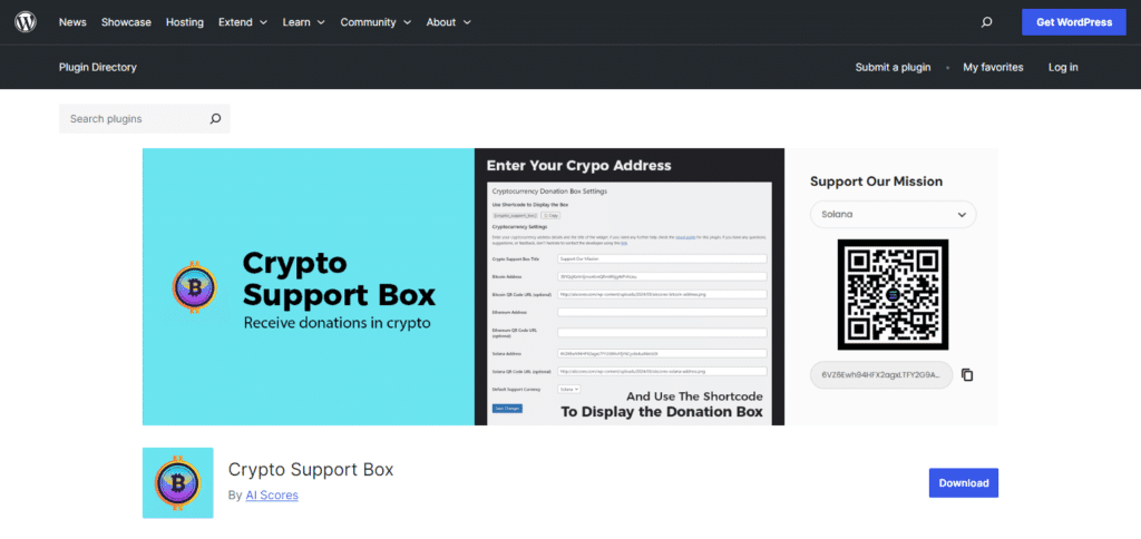 Cryptocurrency Donation Box Crypto Plugins for WooCommerce