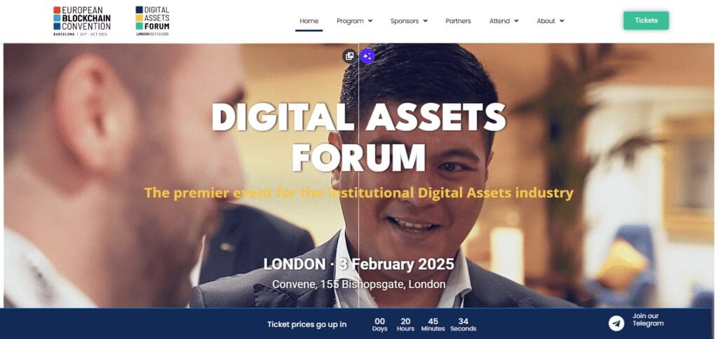 Digital Assets Forum Top 10 Crypto and Blockchain Conferences In 2025