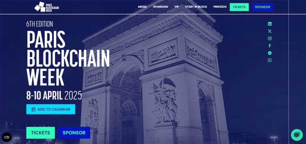 Paris Blockchain Week Top 10 Crypto and Blockchain Conferences In 2025