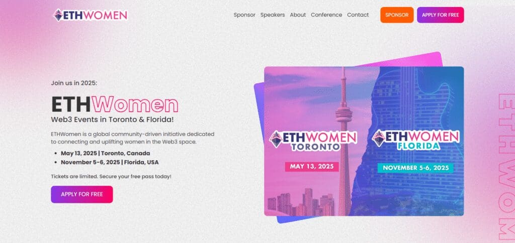 ETHWomen Toronto Top 10 Crypto and Blockchain Conferences In 2025