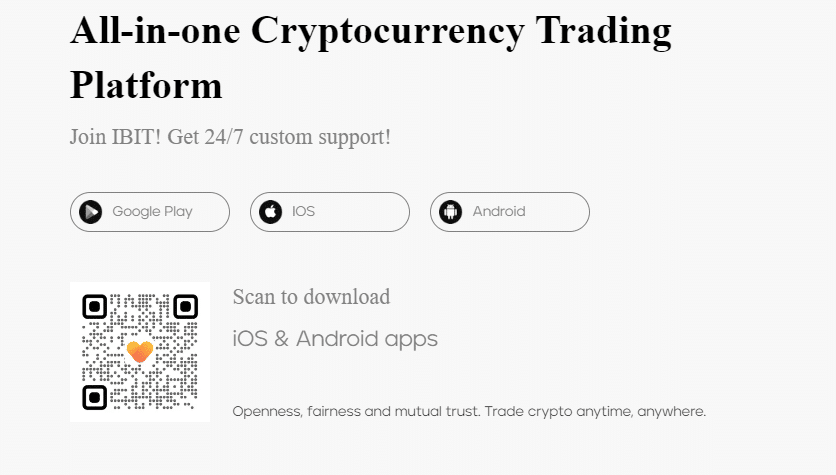 Ibit Exchange Review 2024: Features, Fees, and Security Overview 7 IBIT Exchange Mobile Application