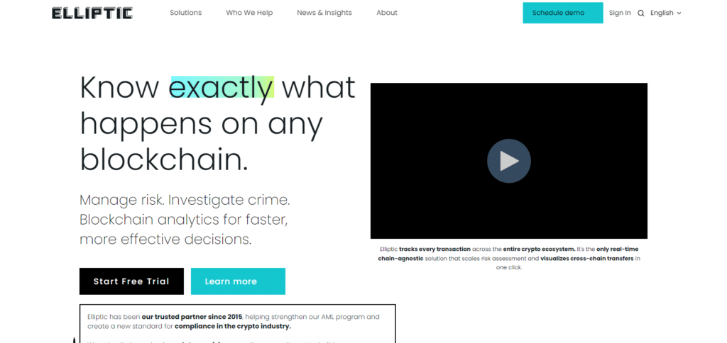 Elliptic Blockchain Security Software
