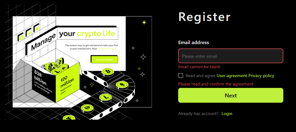 How to Sign Up on Salavi Exchange?