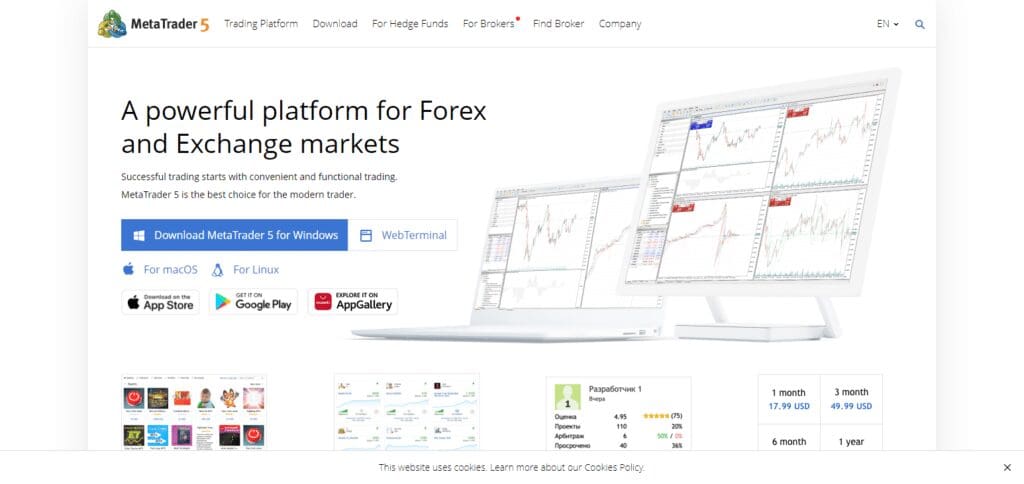 MetaTrader 5 Algorithmic Trading Platforms & Brokers To Automate Your Strategies