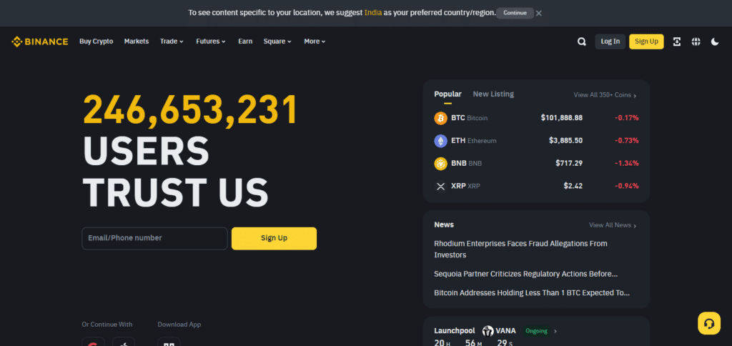 Coincall Exchange Alternative Binance 