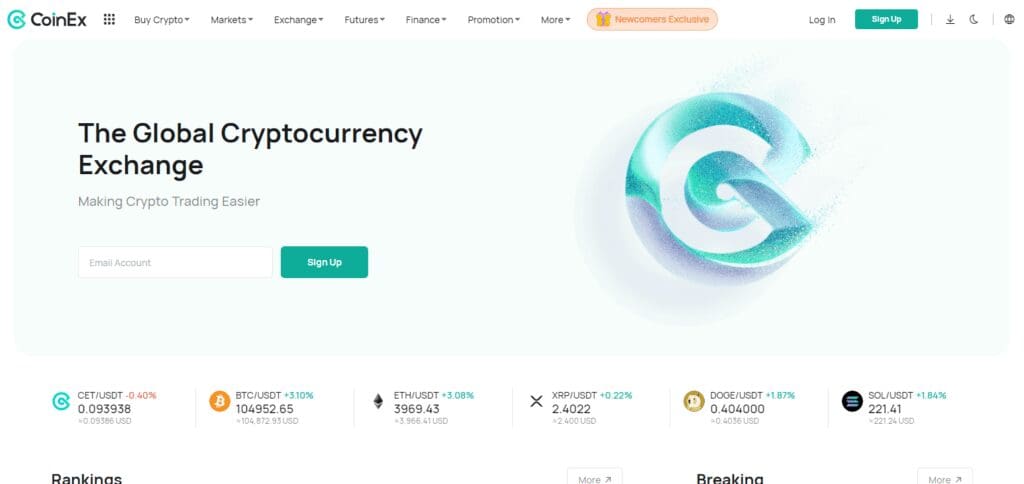 CoinEx Exchanges To Buy XRP Without KYC