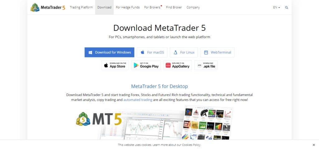 MetaTrader 5 (MT5) Forex Trading Apps For 2025