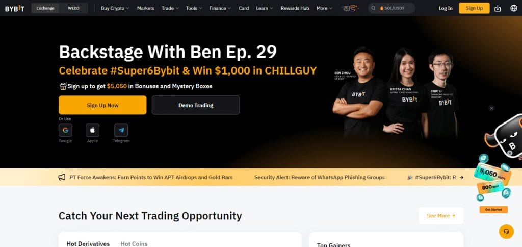 ONUS Pro Exchange Alternative Bybit
