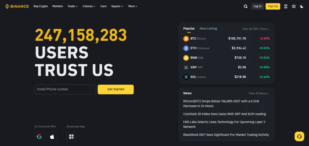 ONUS Pro Exchange Alternative Binance