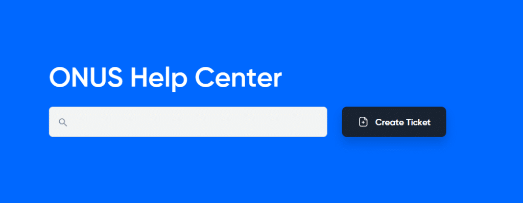 ONUS Pro Customer Support 