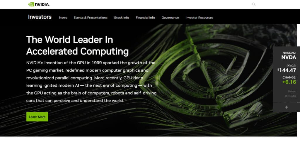 10 Best Ai Stocks In USA 2 Nvidia Corporation (NVDA)