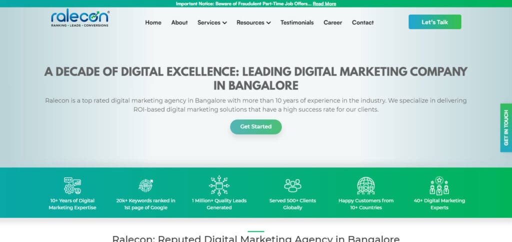 10 Best Digital Marketing Agency Bangalore 9 Ralecon