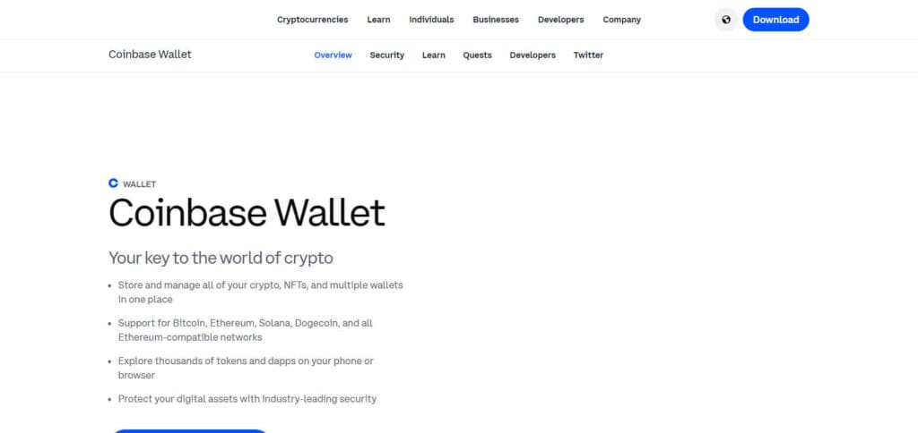 10 Top Crypto Wallets For Beginners 3 Coinbase Wallet