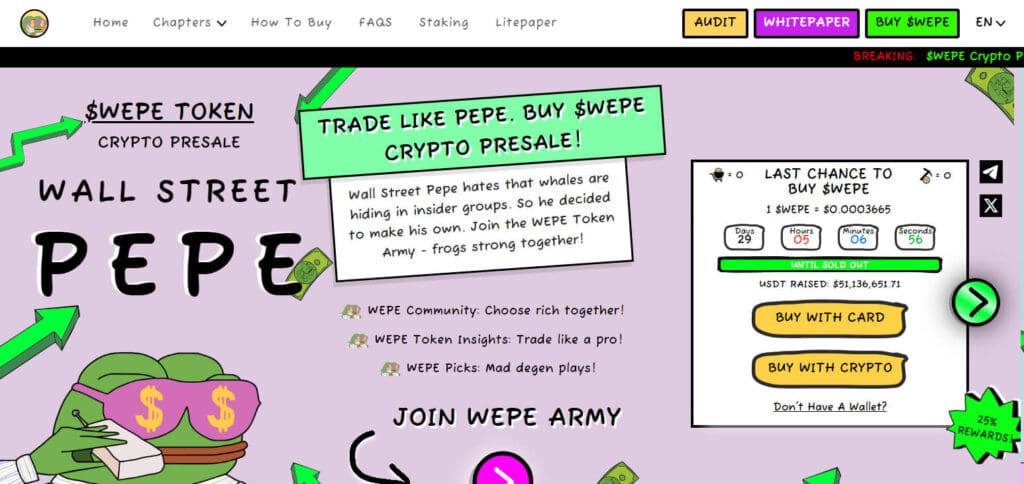 Wall Street Pepe (WEPE)