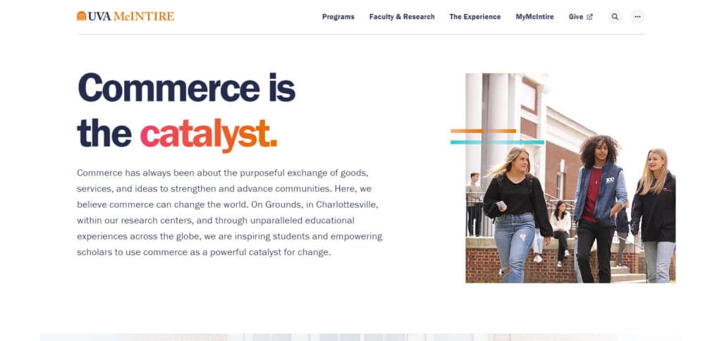 10 Best Finance Undergraduate Schools 9 University of Virginia (McIntire School of Commerce)