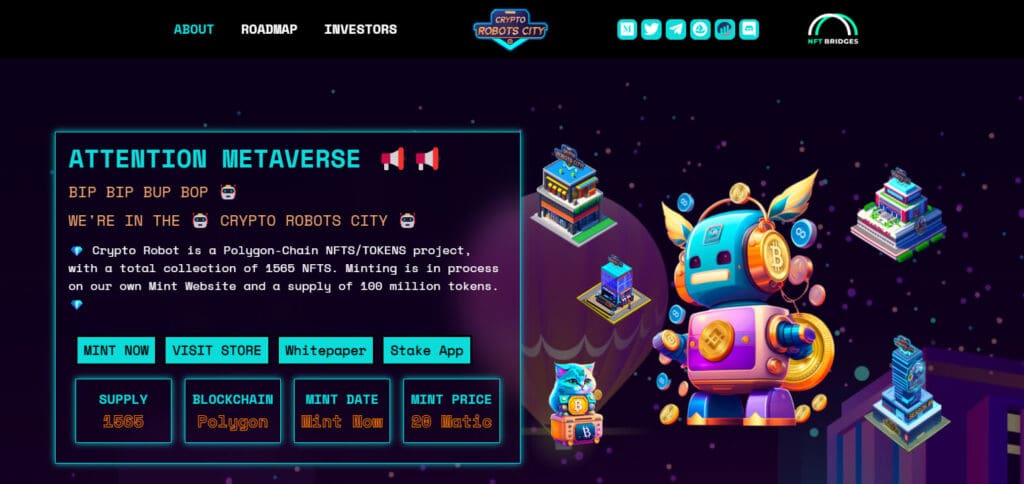 Crypto Robots City