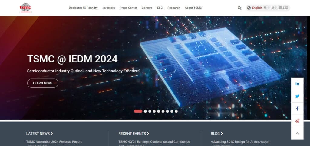 10 Best Ai Stocks In USA 7 Taiwan Semiconductor Manufacturing Co. Ltd. (TSM)