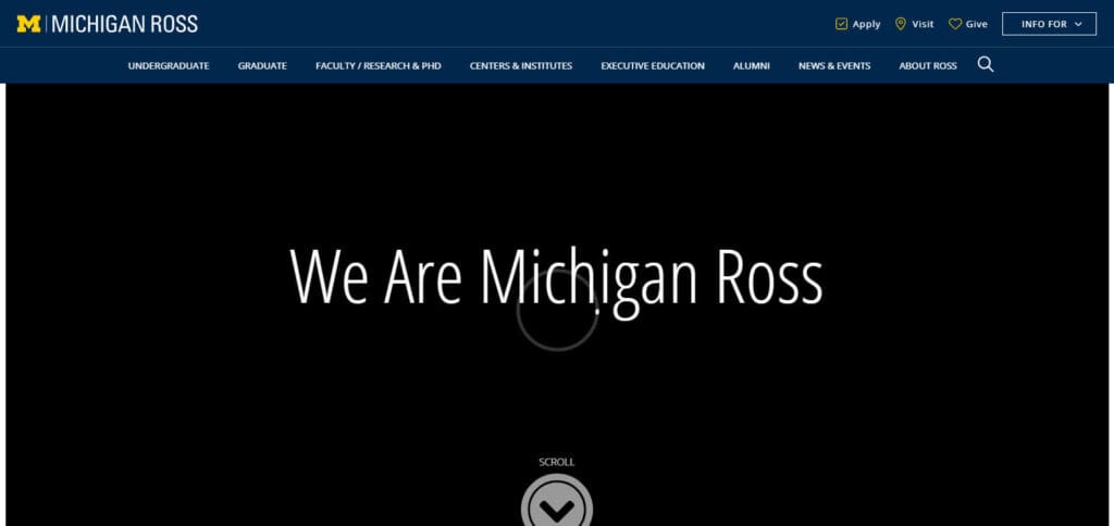 10 Best Finance Undergraduate Schools 5 University of Michigan (Ross School of Business)