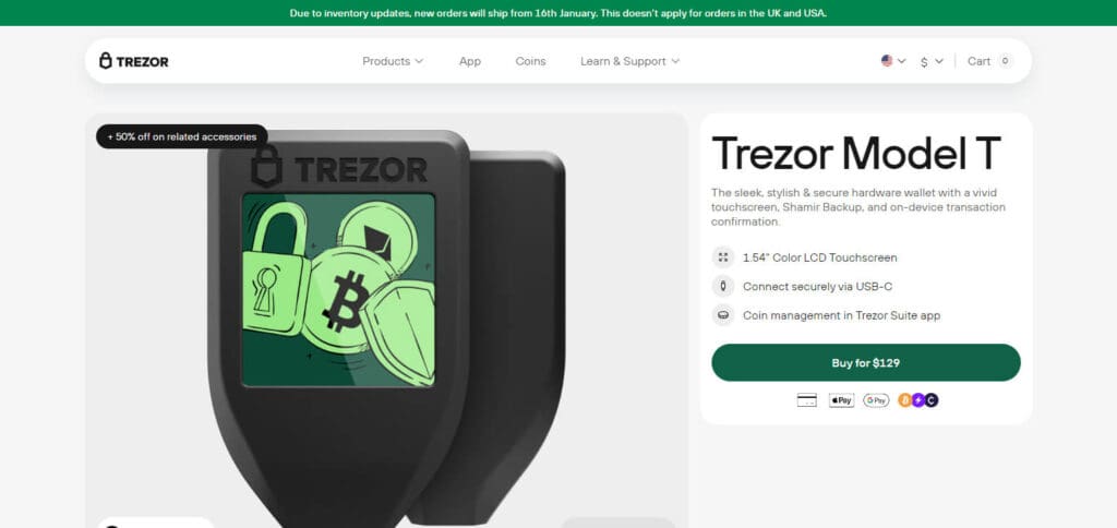 Trezor Model T