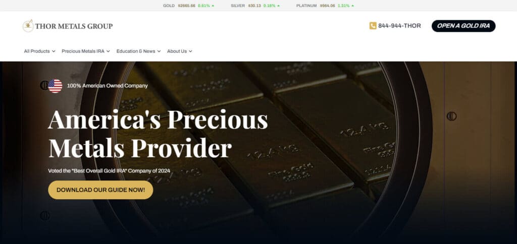 10 Best Gold IRA Companies In 2026 10 Thor Metals
