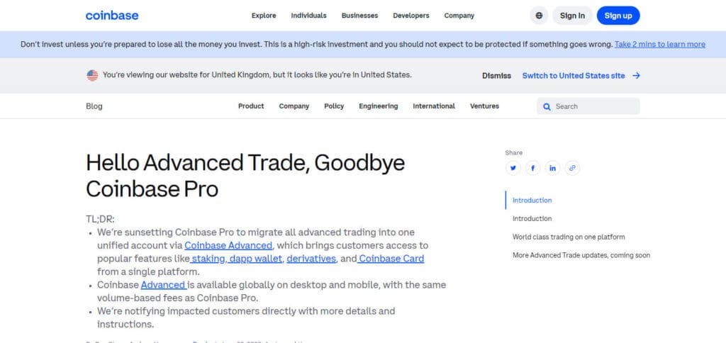 12 Best Binance Exchange Alternatives In USA 4 Coinbase Pro