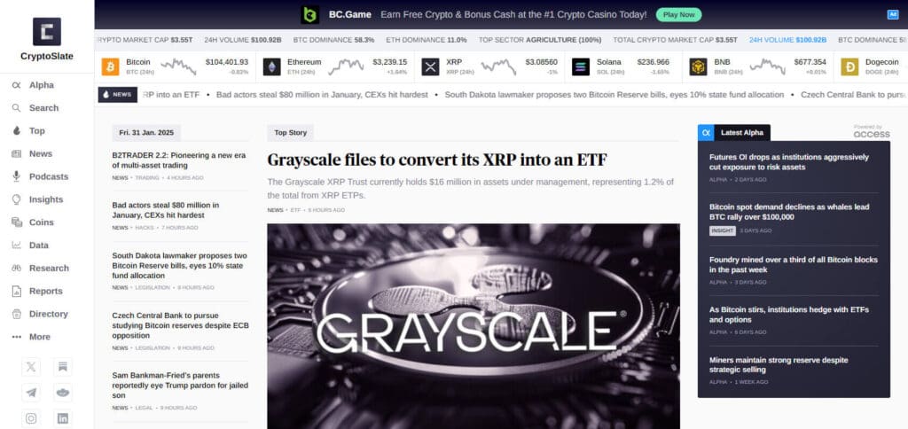 CryptoSlate