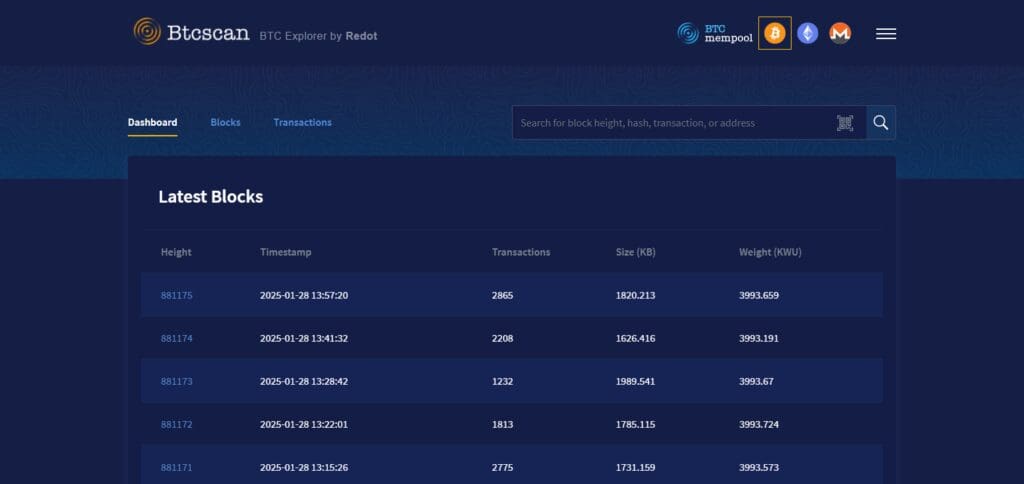 BTC.com Blockchain Explorer