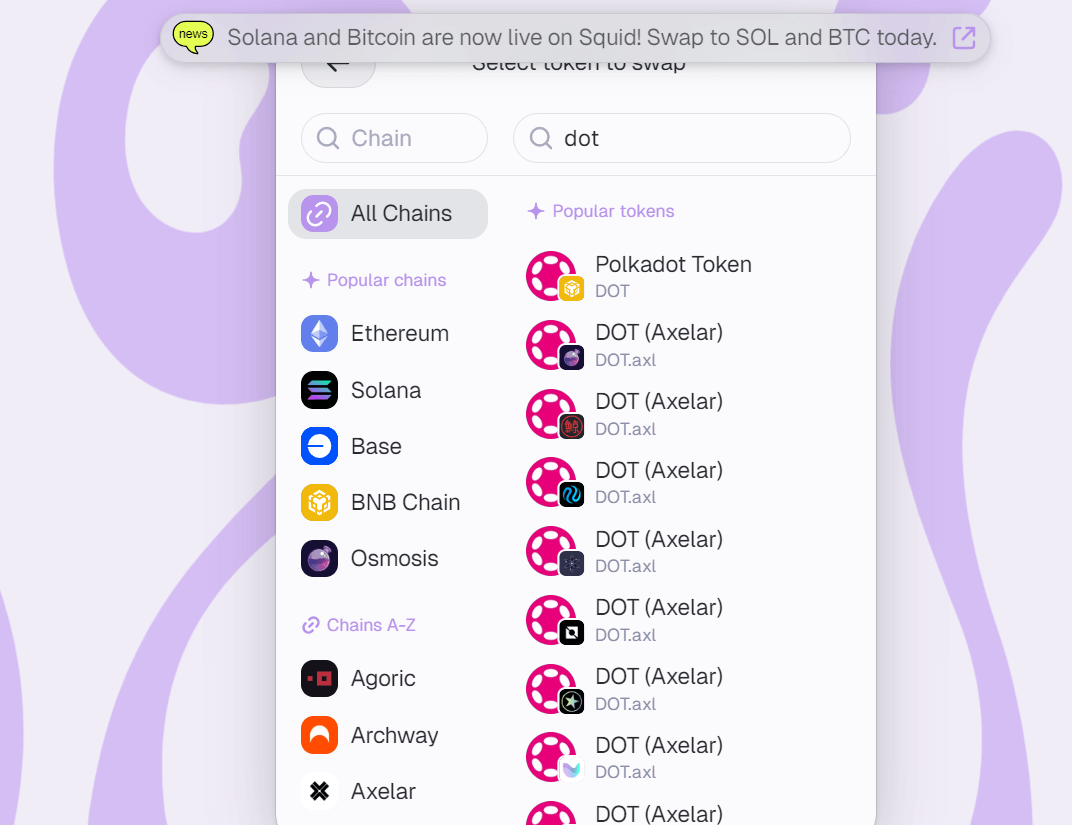 10 Top Bridging Aggregator For Polkadot Ecosystem 2 squid bridge