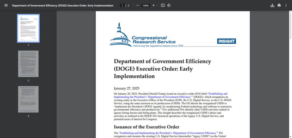 Department Of Government Efficiency (DOGE)