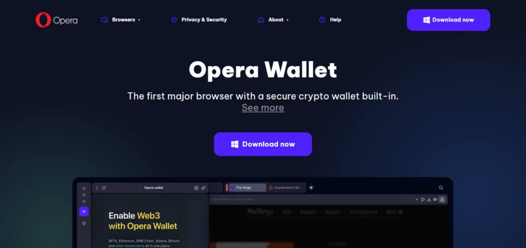 10 Best Browser-Based Crypto Wallets 6 Opera Wallet