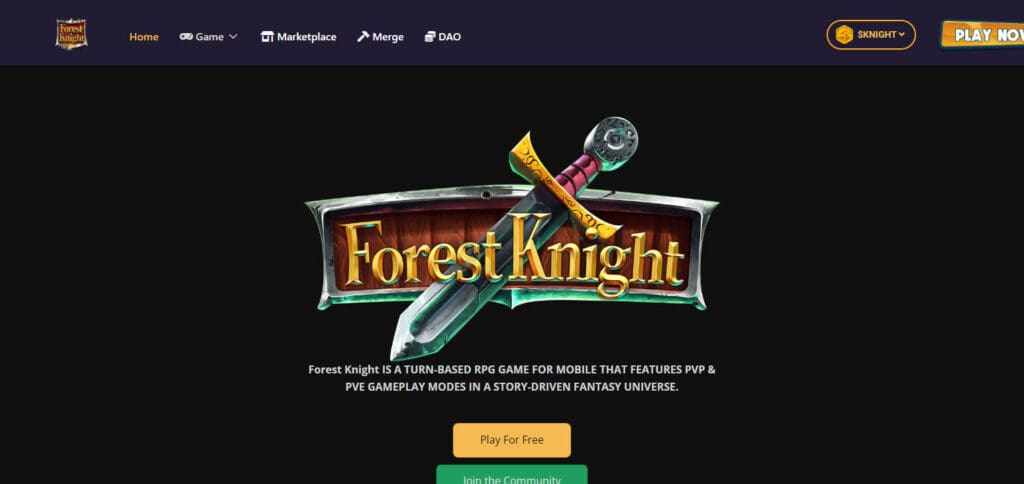 10 Best NFT Games On The Blockchain 7 Forest Knight