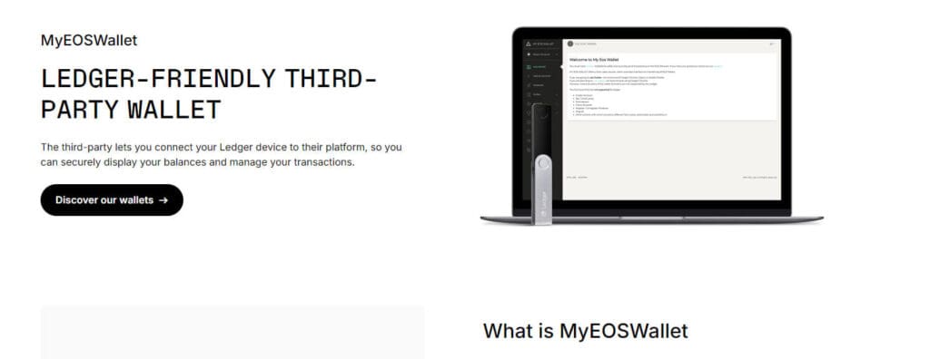 10 Best Cross-Chain Wallets With Ledger Support 9 MyEOSWallet