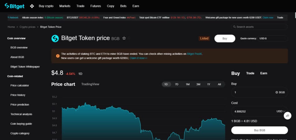 BGB (Bitget Token) – Bitget
