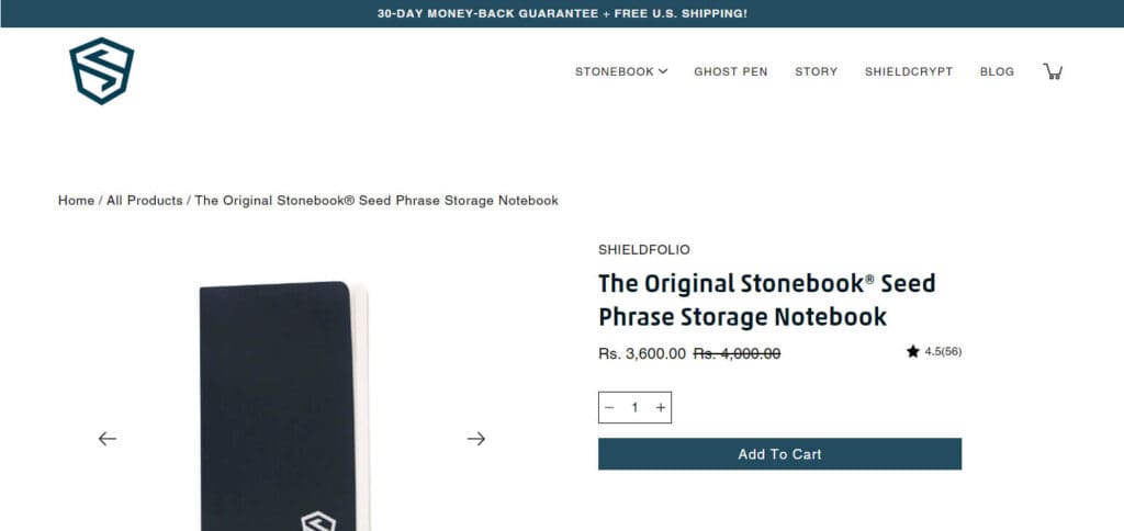 10 Best Seed Phrase Storage Options 3 Shieldfolio Stonebook